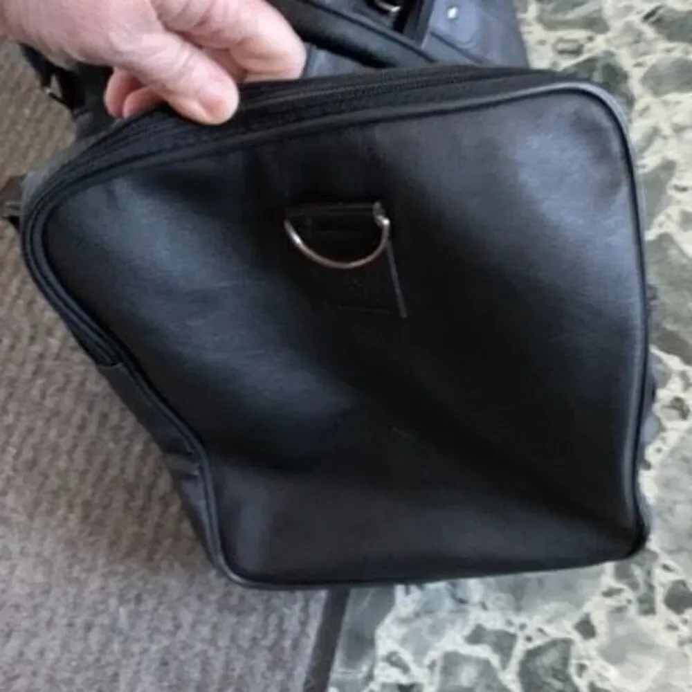 Bally’s Atlantic City Casino Faux Leather Black Duffel Bag